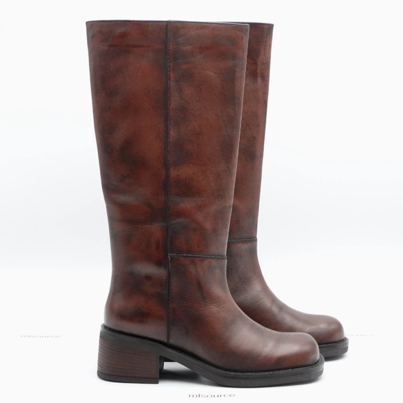 NEW Free People Dana Distressed Pull-On Leather Boots Womens OB2261418 - Picture 2 of 16